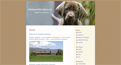 Desktop Screenshot of fairlawnlabradors.ca